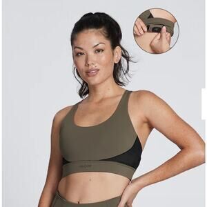 Whoop Any-Wear Sports Bra Workout Gear 4.0 Olive Green Medium Racer Back